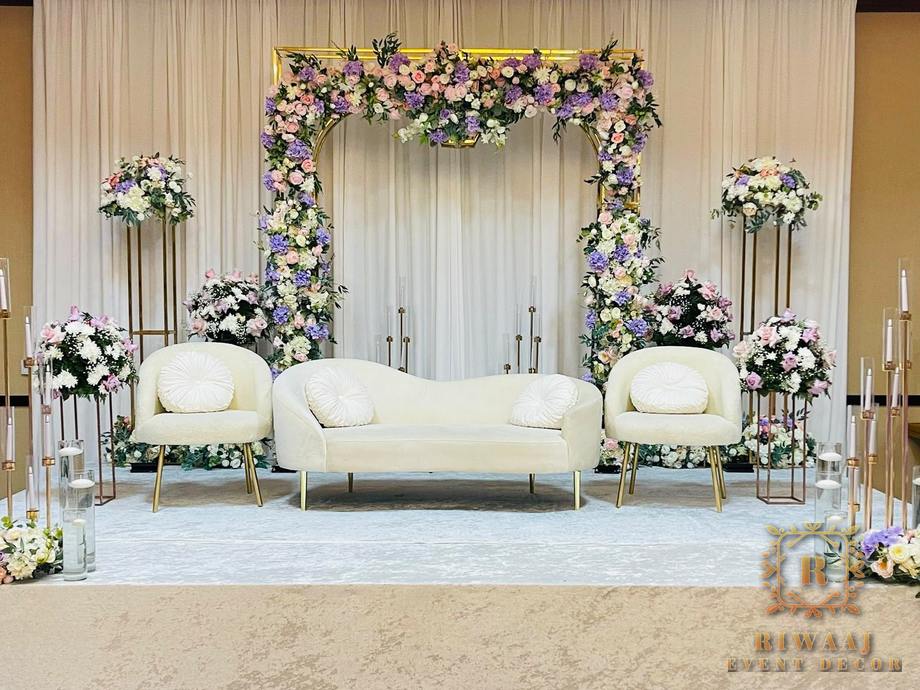 Lavender arch stage
